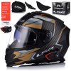 Prilba LS2 FF800 Storm II Tracker M.Čierna zlatá XXL