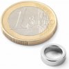 SOLLAU Neodymový magnet medzikružie D 10/7 mm, H 3 mm, N42, ponikelovaný
