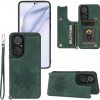 Kožený kryt MANDALA na Huawei P50 - Zelená