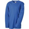 Detské tričko s dlhými rukávmi - kráľovská modrá XL