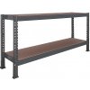 Trestles Nekonečný priemyselný regál 1400x2000x600, 2 police Farba: sivá