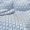 Posteľné obliečky bavlnené retro modrá LS249 gombíky 140x200cm + 90x70cm