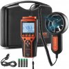 VEVOR Merač rýchlosti vzduchu 168x75x36MM Anemometer 4 v 1 ABS+TPE