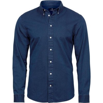 Tee Jays Denim keprová košeľa s dl. rukávom modrá indigo 4002 blue