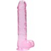 Shots REALROCK Realistic Dildo with Balls Pink 22 cm