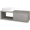 Dreja Umývadlová skriňa STORM SZZO 120 (umývadlo Joy) - D01 Betón / D01 Betón / Pravé