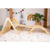 Joybex Lezecký set Piklerovej triangel M, doska, montessori hojdačka hnedá