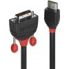 Lindy 36275 adaptér na video kábel 10 m Typ HDMI (štandard) DVI-D Čierna, Červená (36275)