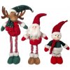 Vianočný maskot s teleskopickými nohami – Santa, sob alebo snehuliak