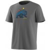 Pánske funkčné tričko Smartwool Men's Bear Strata Active Short Sleeve Graphic Tee Veľkosť: L / Farba: sivá