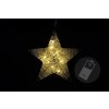 Nexos 28278 Vianočná dekorácia - vianočná hviezda - 25 cm, 10 LED diód
