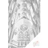 Vymalujsisam.sk Bodkovanie - Sagrada Familia pohľad zvnútra Farba: Čierna, Veľkosť: 40x60cm, Rám: Na drevenej doske