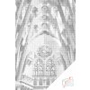 Vymalujsisam.sk Bodkovanie - Sagrada Familia pohľad zvnútra Farba: Zelená, Veľkosť: 40x60cm, Rám: Na plastovej doske