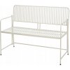 Lavička s operadlom, kovová, 118 x 80 cm