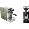 Stone Espresso Mine Green + Eureka Mignon XL, CR black