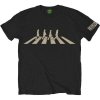 Tričko The Beatles - Abbey Road Silhouette, Unisex,Čierna,XXL