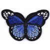 Nažehlovačka motýľ - 1 ks 10 modrá zafírová
