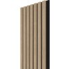 VZORKA - WALL CONCEPT akustický panel Dub Butterscotch, čierny filc + MDF, 240x135x21 mm