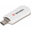 Verbatim USB flash disk, USB C, 128GB, Plectra, biely, 30229, USB C