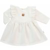 Baby Nellys Detské teplákové šaty, tunika Vintage Love - krémové Velikost koj. oblečení: 56 (1-2m)