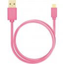 Axagon BUMM-AM20QP Micro USB 2A, 2m, růžový