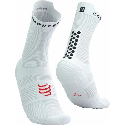 Compressport Pro Racing Socks V4.0 Run High White/Black/Core Red