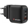 Verbatim, GaN cestovná nabíjačka do siete USB 3.0, USB C, šedá, 70W, vymeniteľné vidlice C,G,A 32229