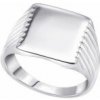 Strieborný pečatný prsteň UNISEX R3900