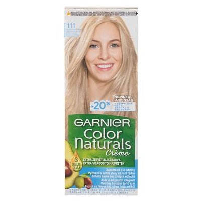 Garnier Color Naturals Créme permanentní zářivá barva na vlasy 40 ml odstín 111 Extra Light Natural Ash Blond pro ženy