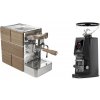Stone Espresso Mine Premium Wood + Eureka Atom W 65 Casa, black
