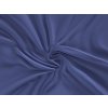Kvalitex Saténové prestieradlo s gumou 160x200cm tmavo modré