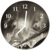 Nástenné sklenené hodiny Paríž fi 30 cm