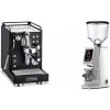 La Pavoni Mini Cellini, black + Eureka Atom W 75, chrome