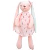 Baby Mix plyšový maskot králik ružový 35cm