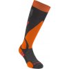 Pánské lyžařské podkolenky Bridgedale Ski Lightweight Over Calf Merino Performance Graphite/Orange - XL (12+) / EU 48+ / 29+ cm
