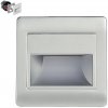 Emithor SINGLE LED svietidlo na schody strieborné 230V 1W 4000K IP20 70410