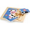 Viga puzzle 4 dílky kráva