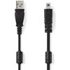 Nedis CCGL60810BK20 - USB Kábel | USB 2.0 | USB-A Zástrčka | UC-E6 8-Pins Zástrčka | 2.00 m | Okrúhly | PVC | Čierna