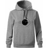 Koule vs kolka - Oversized mikina dámská Moon - kratšia + širšia - 2XL ( Tmavosivý melír )