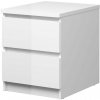 FalcoNabytek Noční stolek Simplicity 230 bílý lesk