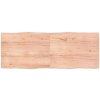 Stolová doska svetlohnedá 160x60x(2-4)cm ošetrený masív hrany