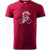 Gravel Bike - kostra - Klasické pánske tričko vyššej gramáže - 2XL ( Marlboro červená )