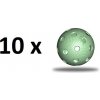 Florbalová loptička TRIX IFF - pistaciová - 10 ks