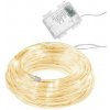 SPRINGOS LED svetelná hadica - 5m, 50LED, 8 funkcií, 3xAA, IP44, teplá biela