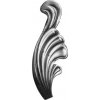 PSG Ozdobný list pre kovaný plot, bránu, zábradlie a mreže 51.061, 110x40 x 2 mm, ľavý