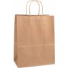 Darčeková taška - hnedá prírodná (12 ks)