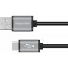 Kabel USB Kruger&Matz KM1240 USB-C / USB-C 1,8m černý