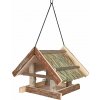 Trixie Natural Living krmítko závěsné se střechou z trávy 25x25x25c