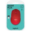 Bezdrôtová myš Logitech M330 Silent Plus Red USB 2.4 GHz POHODLNÁ