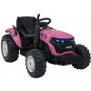 Joko elektrický Traktor GROW 1804 2x100W 24V penové kolesá ružová